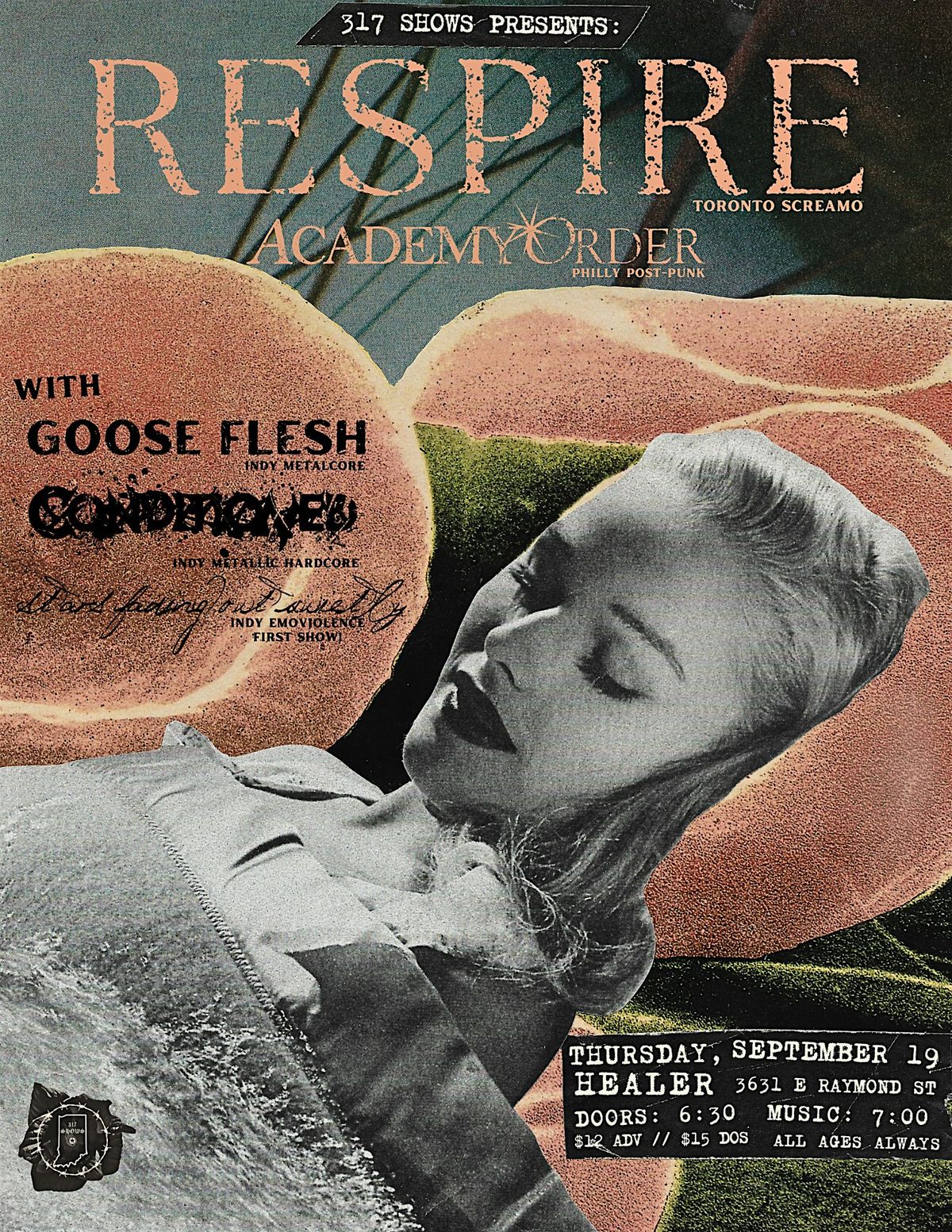 RESPIRE \/ ACADEMY ORDER \/ GOOSE FLESH \/ CONDITIONED \/ STARSFADINGOUTQUIETLY