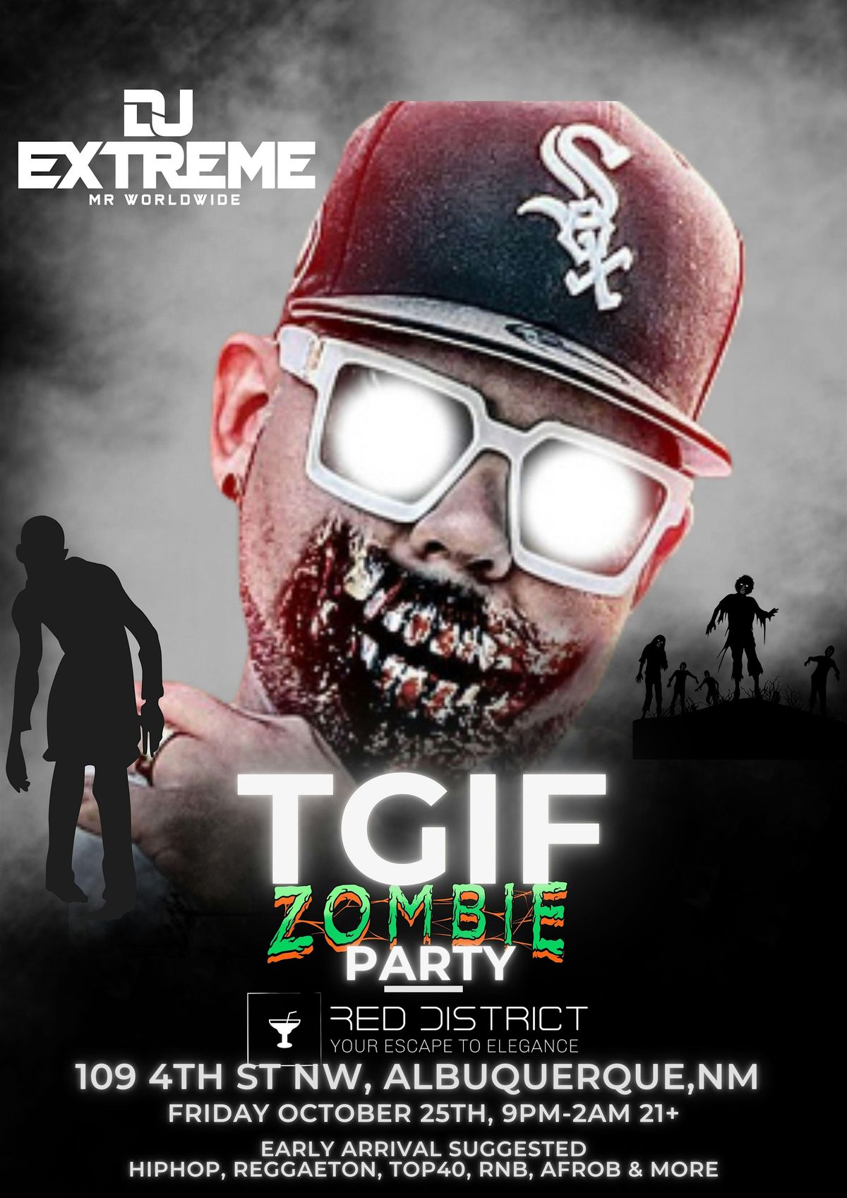 Zombie Party w\/Dj Extreme at RedDistrict ABQ