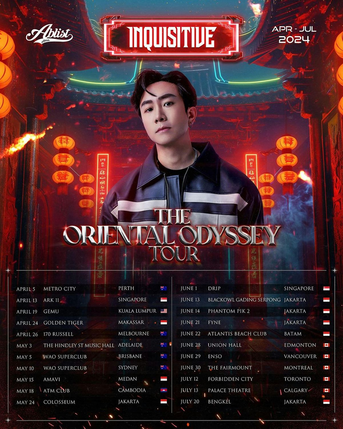 INQUISITIVE - THE ORIENTAL ODYSSEY TOUR