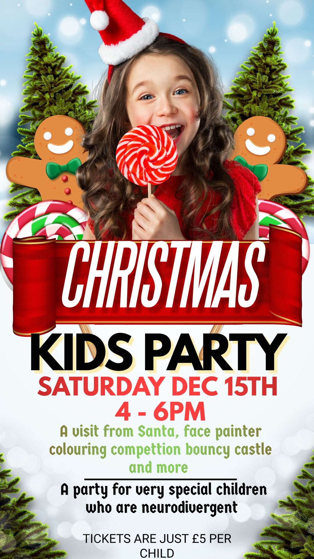 A  CHRISTMAS PARTY for very special children\u2019s who are neurodivergent 