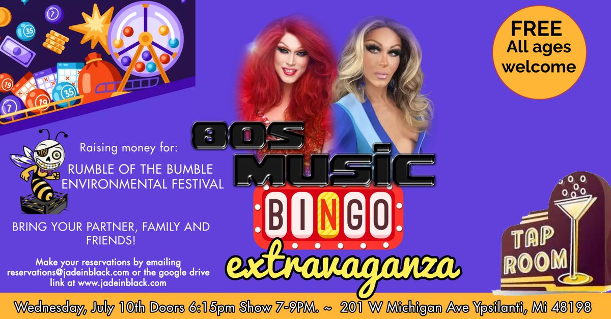 Music Drag Bingo at Tap Room raising money for Rumble of the Bumble