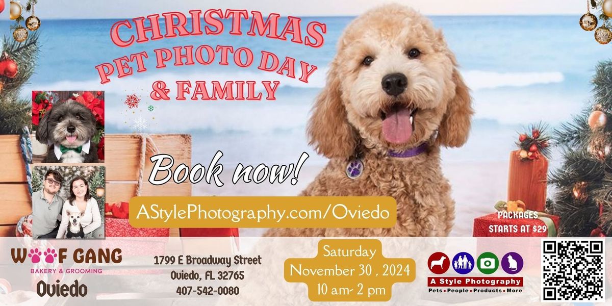 Christmas Pet Photo Day Woof Gang Bakery Oviedo