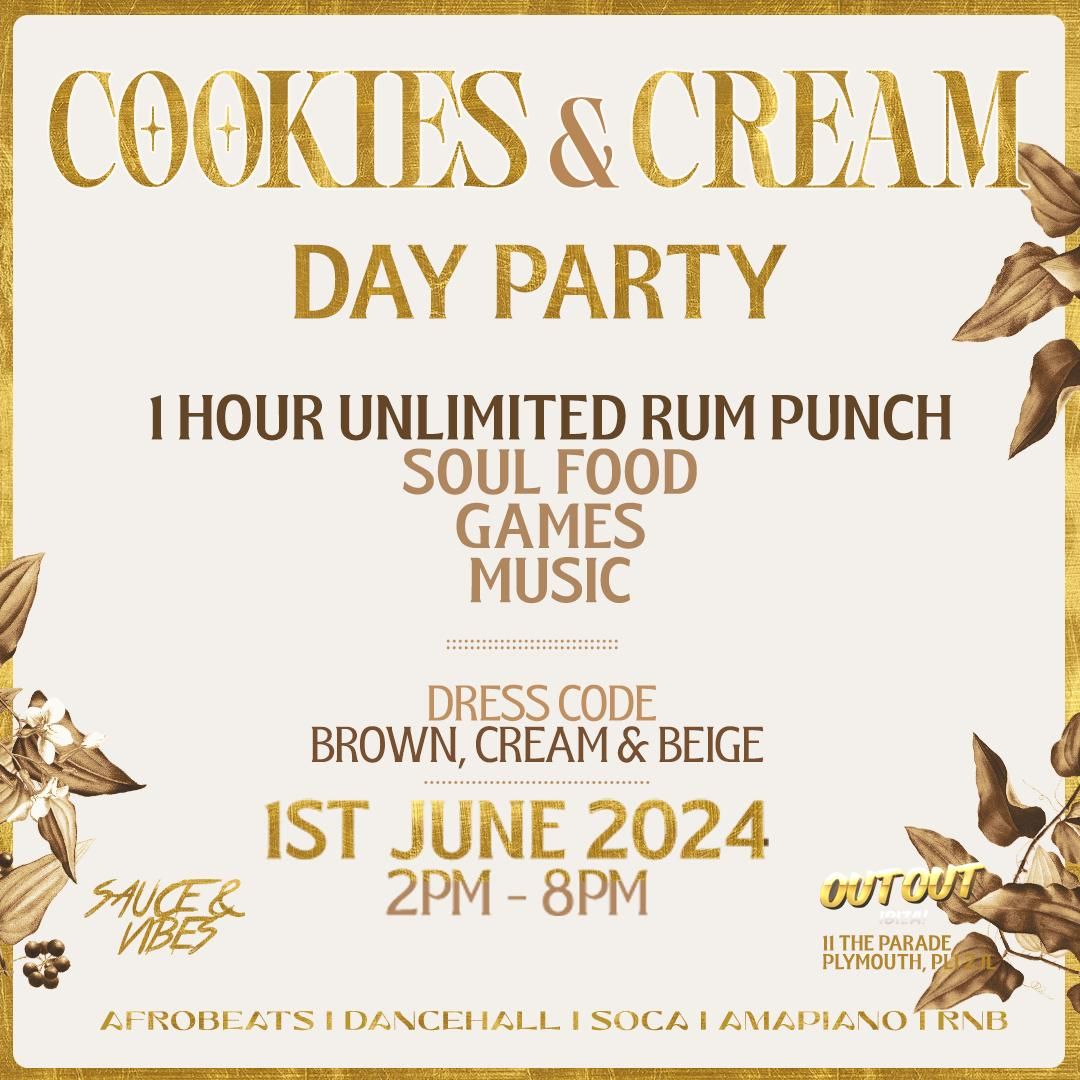 Sauce & Vibes Plymouth: COOKIES & CREAM DAY PARTY
