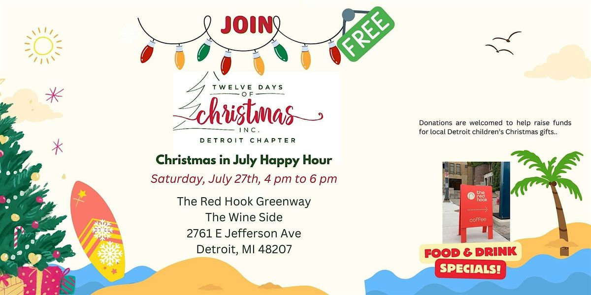 Christmas in July Happy Hour