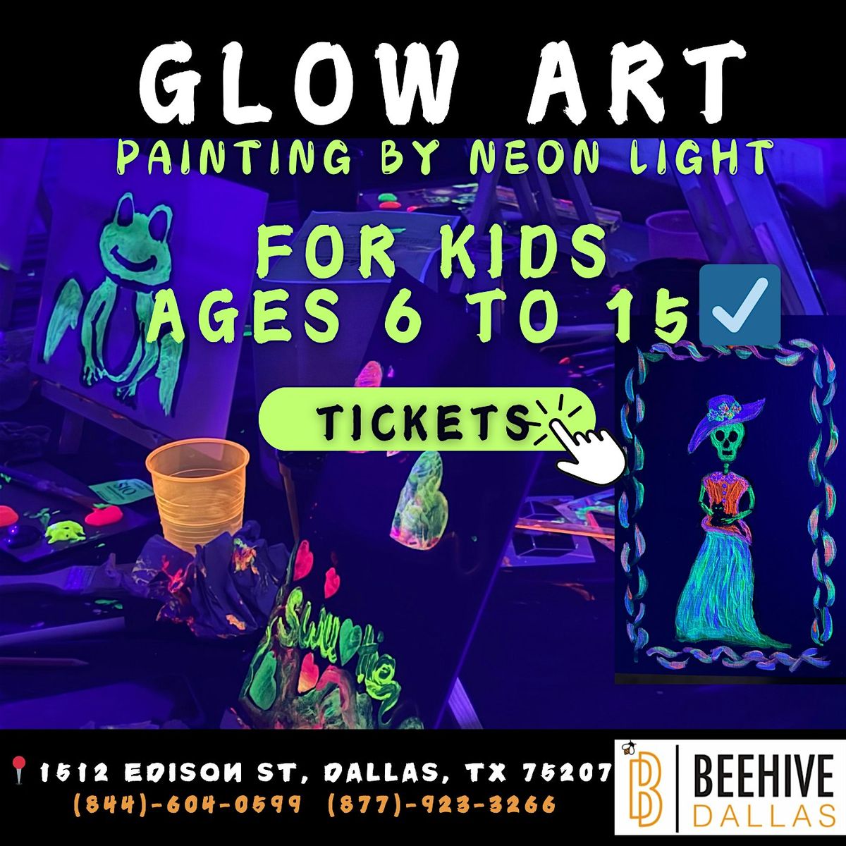 Glow Art: Painting By Neon Light | Dallas TX