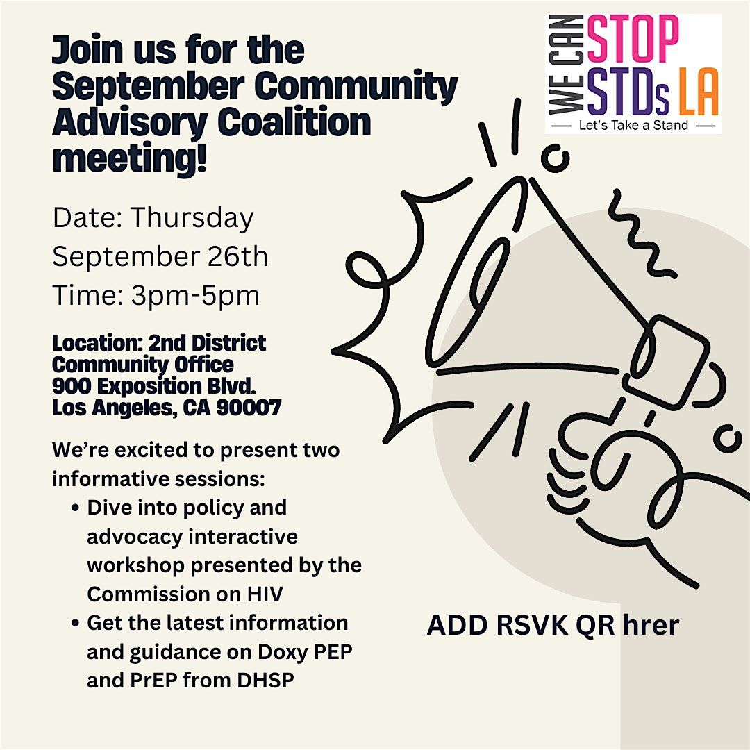 September Community Advisory Coalition meeting