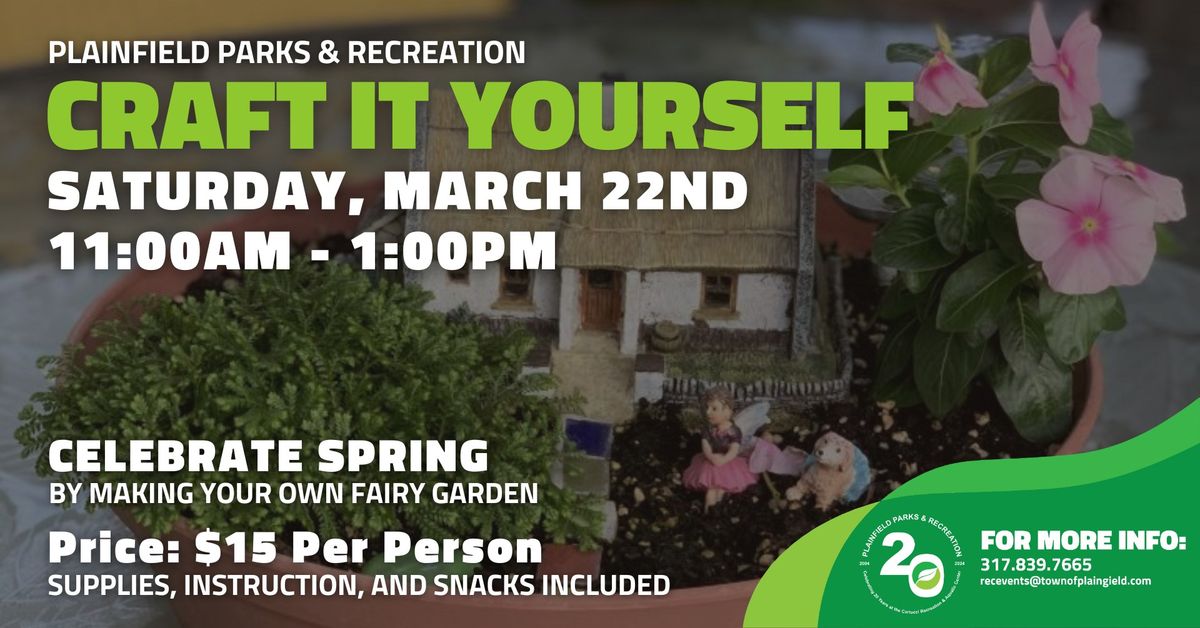 Plainfield Parks & Recreation Craft It Yourself