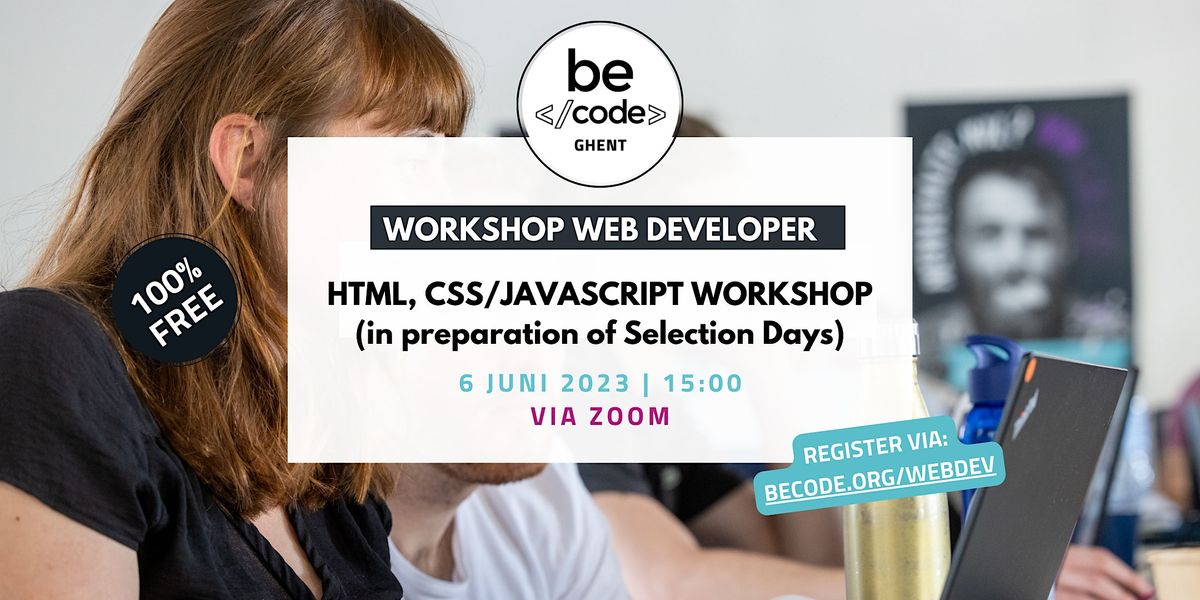 BeCode Gent - Workshop Code HTML + CSS + Javascript