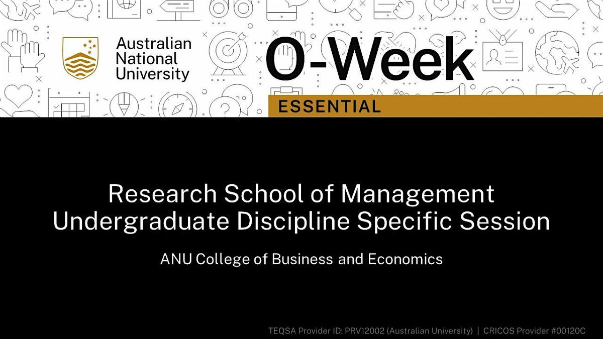 Research School of Management Undergraduate Information Session