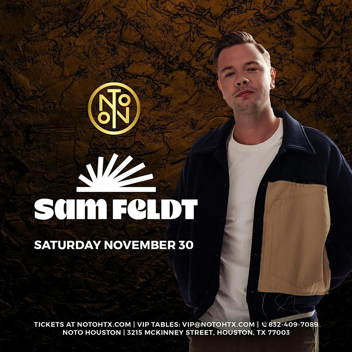 Sam Feldt @ Noto Houston November 30