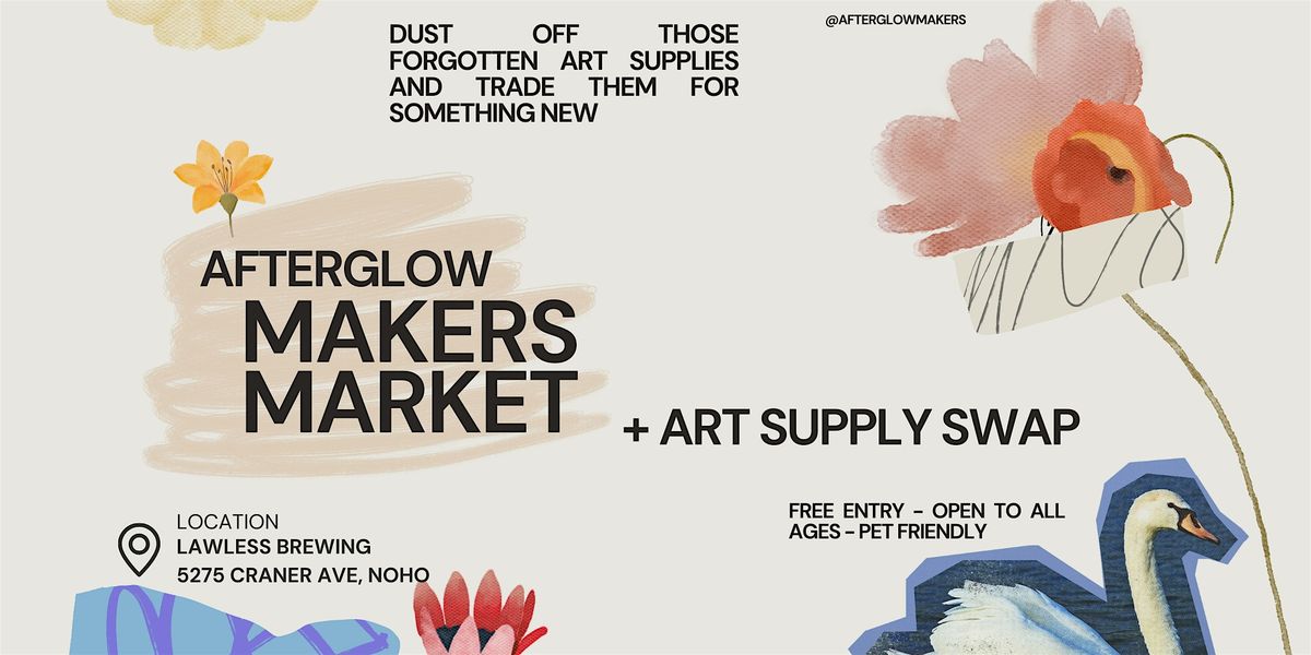 Makers Market + Art Supply Swap | Try out a new craft