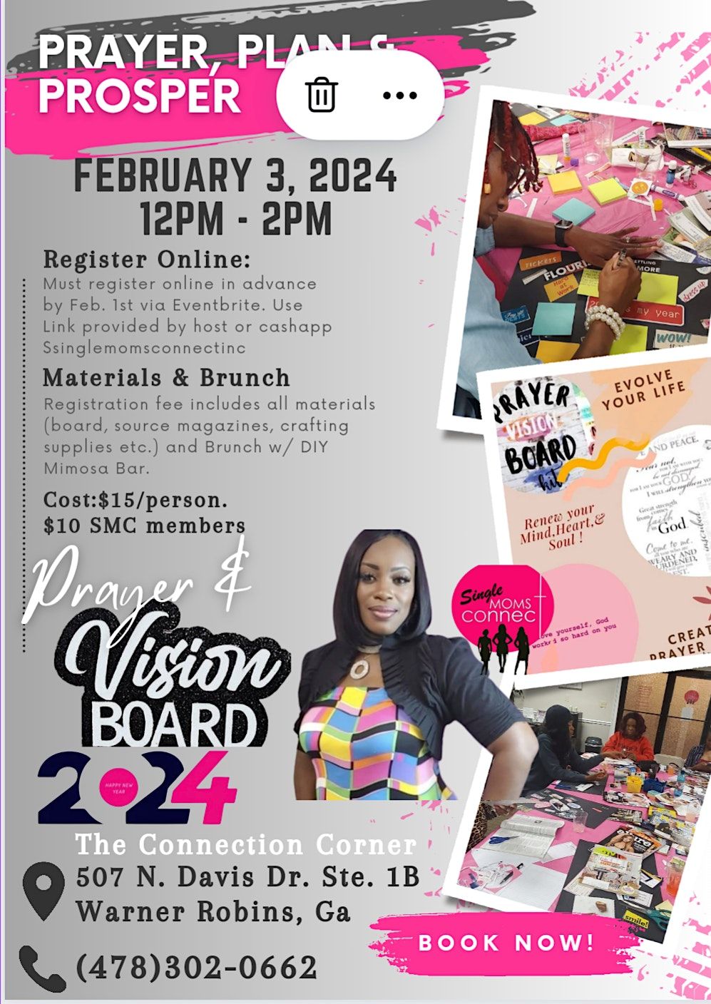 Prayer and Vision Board Brunch 2024, 507 North Davis Drive, Warner ...