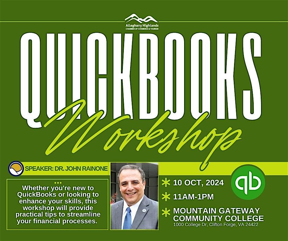 Quickbooks Workshop for Local Business & Non-Profits