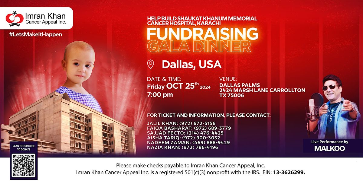 Shaukat Khanum Fundraising Gala Dinner in Dallas, USA