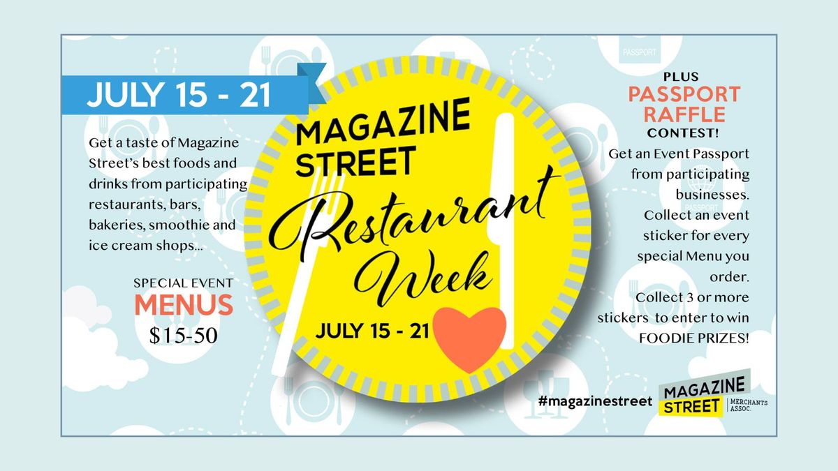 Magazine Street Restaurant Week