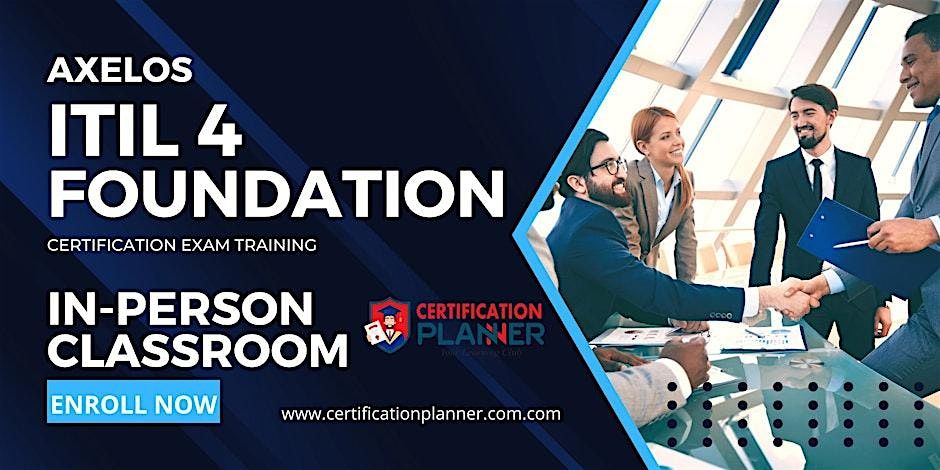 ITIL 4 Foundation Training Fort Lauderdale, FL In-Person Class