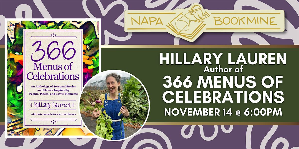 Author Event: 366 Menus of Celebration by Hillary Lauren