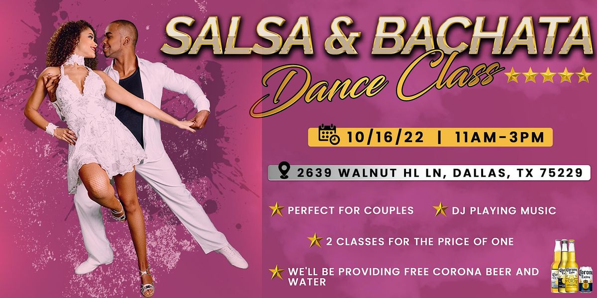 Learn to Dance Salsa & Bachata from Industry Experts+ Free Coronas