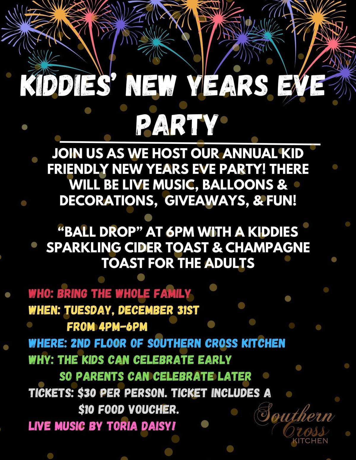 Kiddies New Years Eve Party