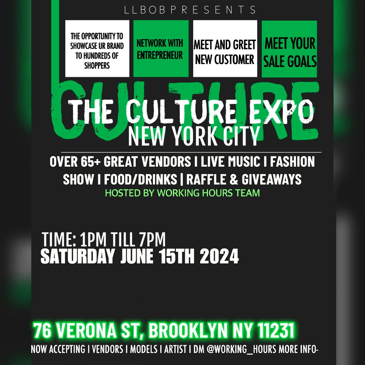 POPUP SHOP NYC ( THE CULTURE EXPO PT2