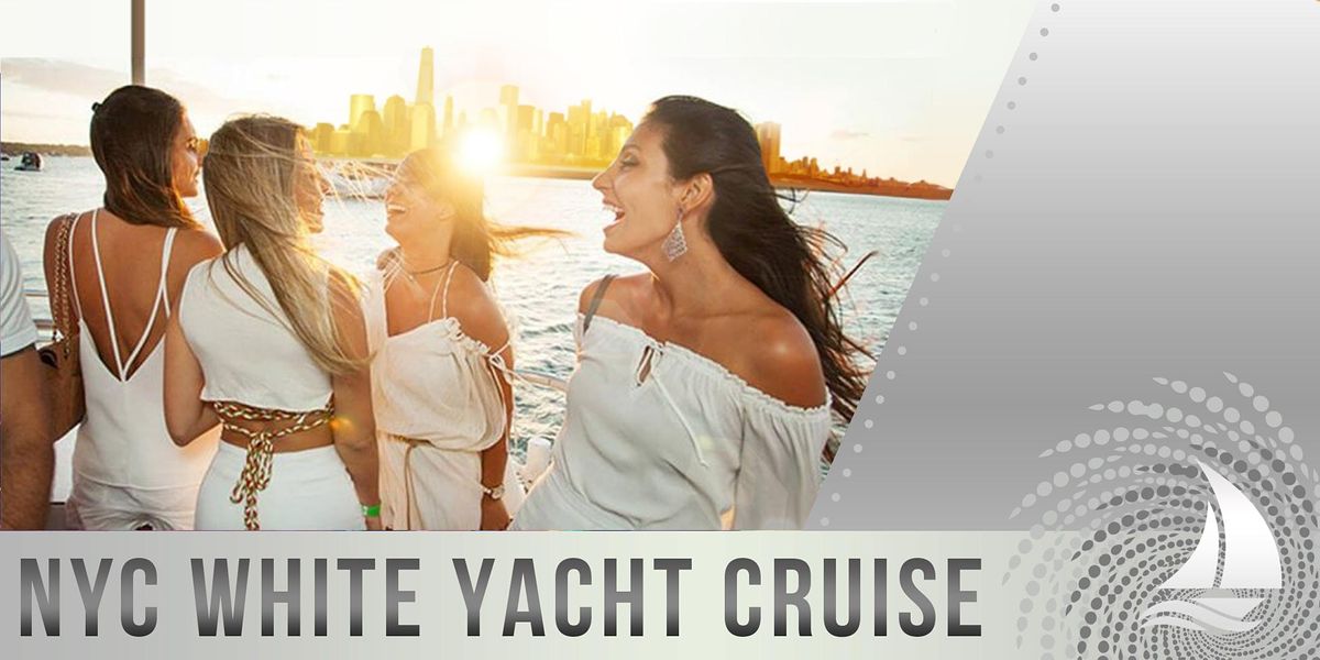 all white yacht cruise