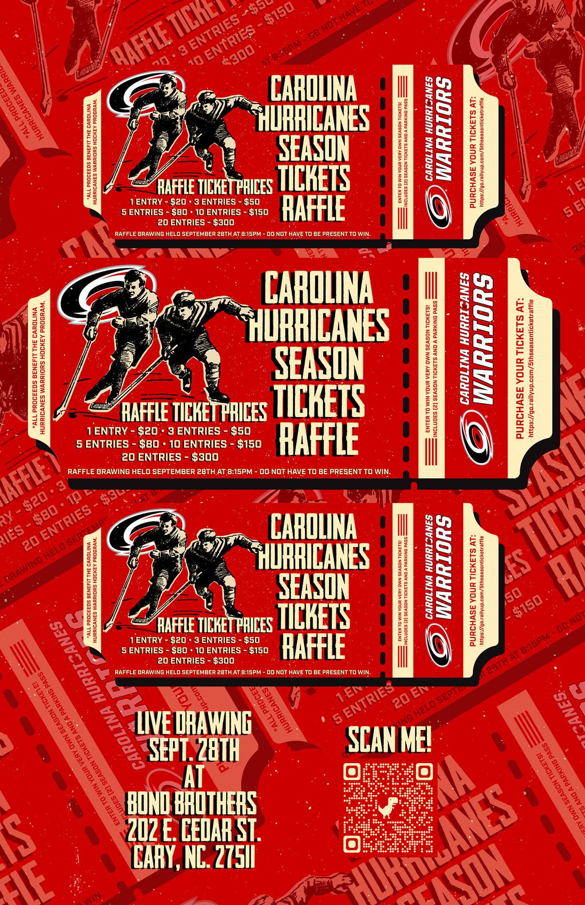 Carolina Hurricanes Season Ticket Raffle