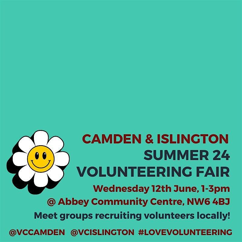 Camden and Islington Summer 2024 Volunteering Fair
