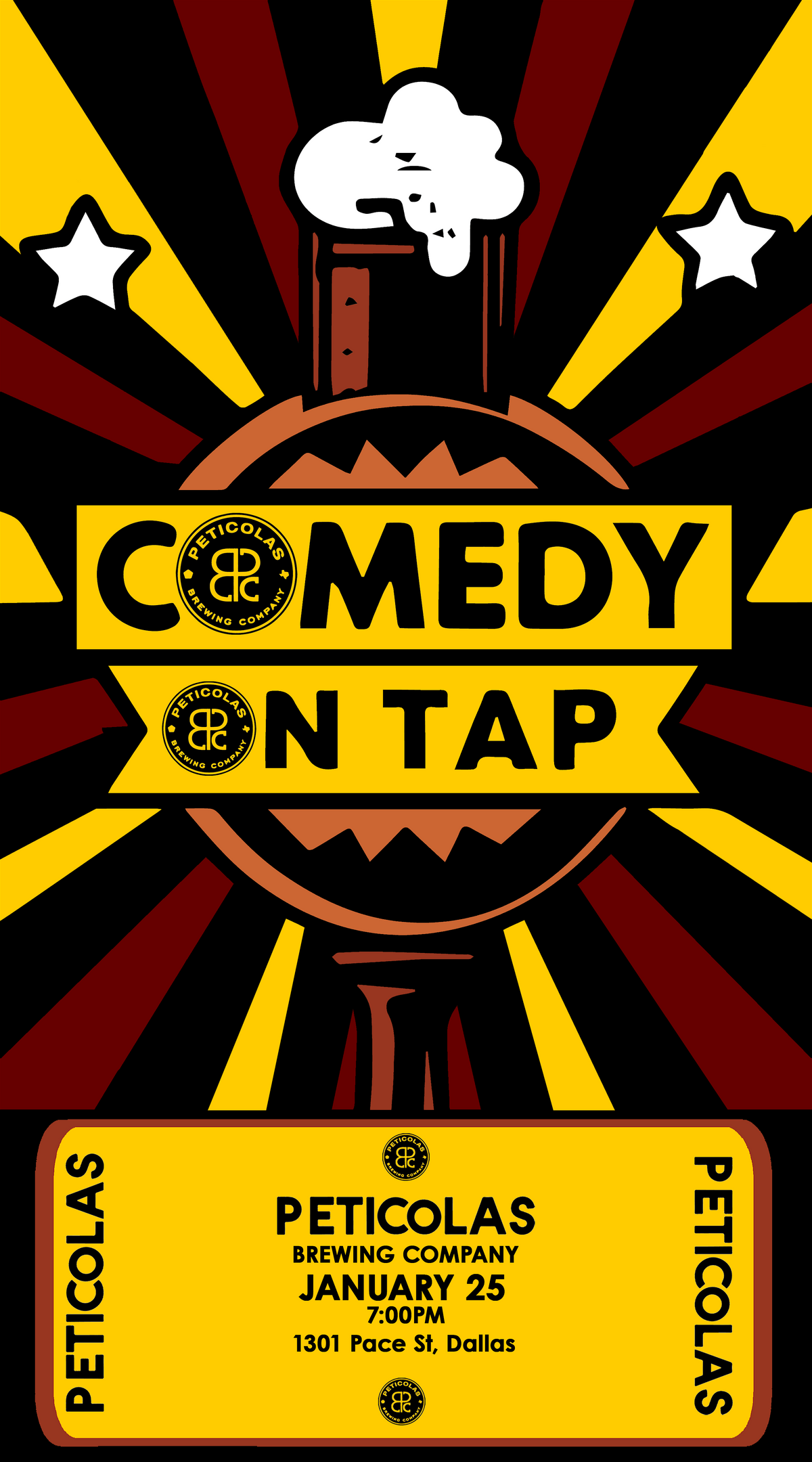 Comedy On Tap: Peticolas Brewing Company