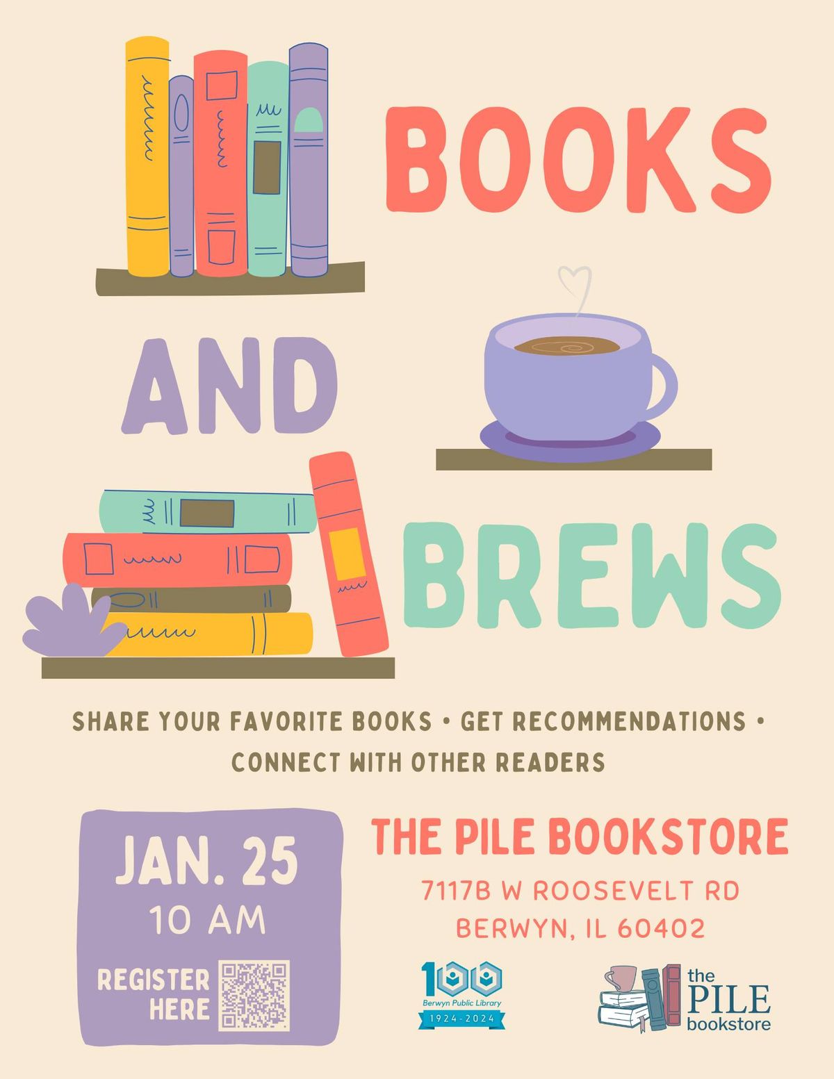 Books and Brews with the Berwyn Public Library