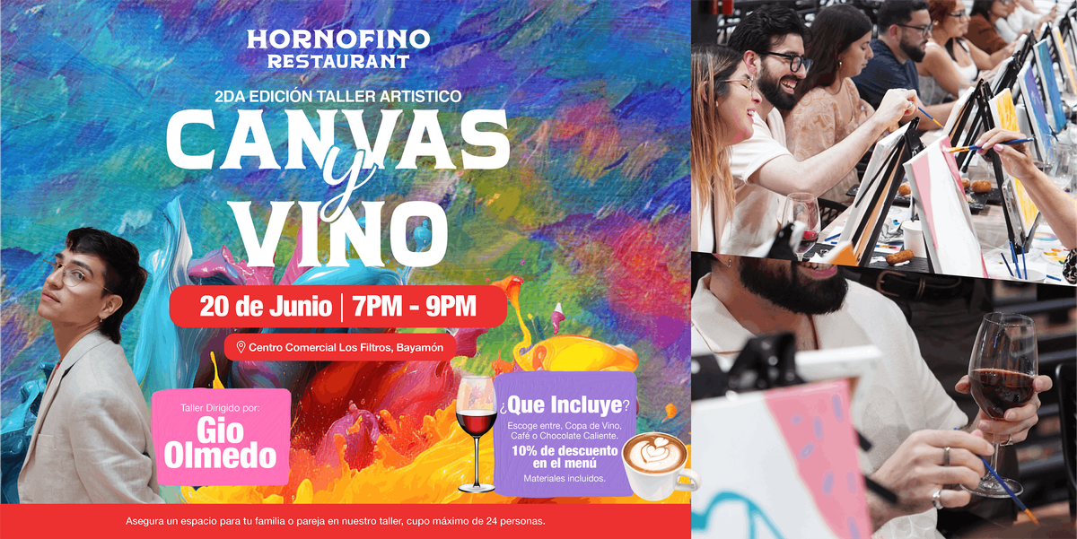 Canvas y Vino en Hornofino Restaurant | 2da Edici\u00f3n