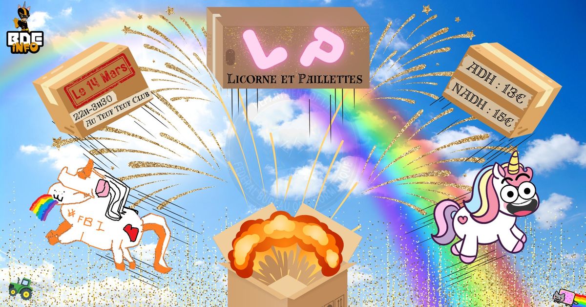 Soir\u00e9e LICORNE ET PAILLETTES