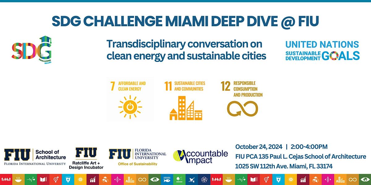 SDG Challenge Miami Deep Dive @ FIU