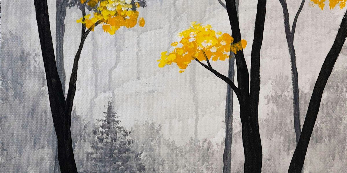 Foret Noir et Jaune - Paint and Sip by Classpop!\u2122