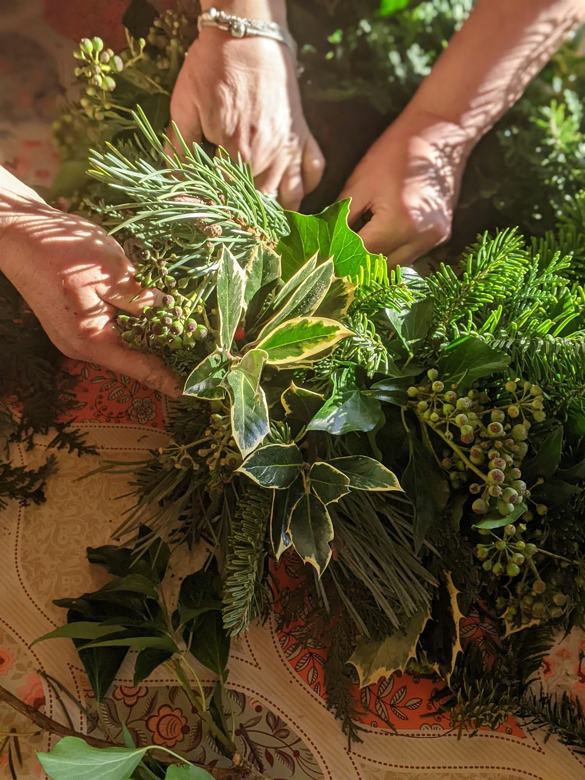 Twilight Christmas Wreath Making