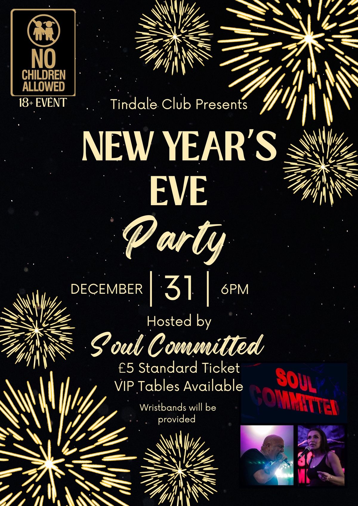 New Years Eve Party hosted by Soul Committed 