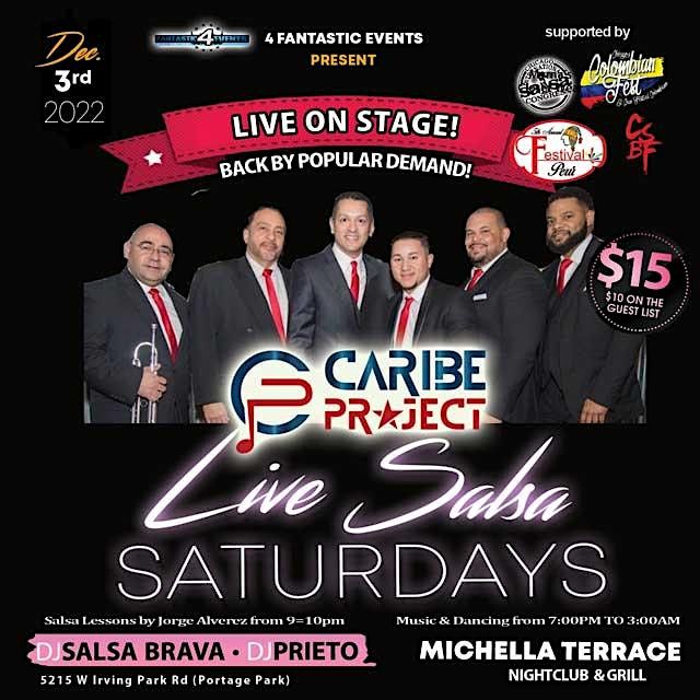 Live Band Salsa Saturday: Caribe Project Salsa Band