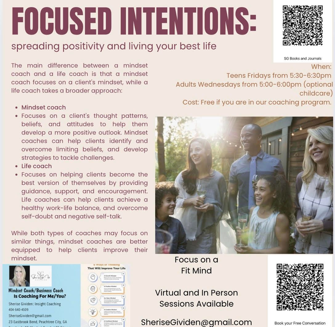 Focused Intentions: middle school and up