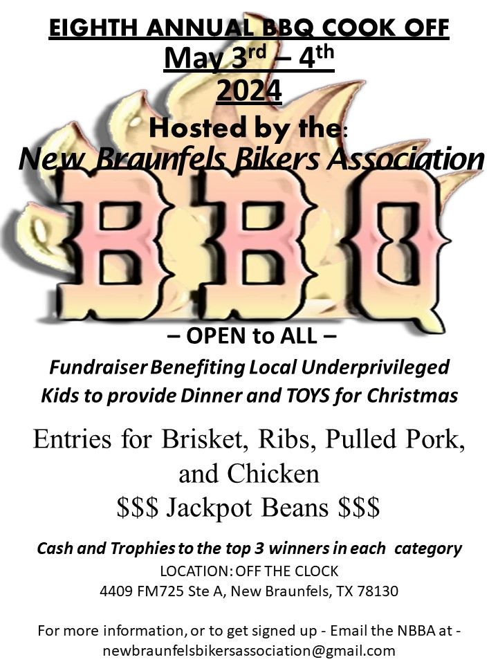 EIGHTH ANNUAL BBQ COOK OFF\/PLATE SALE