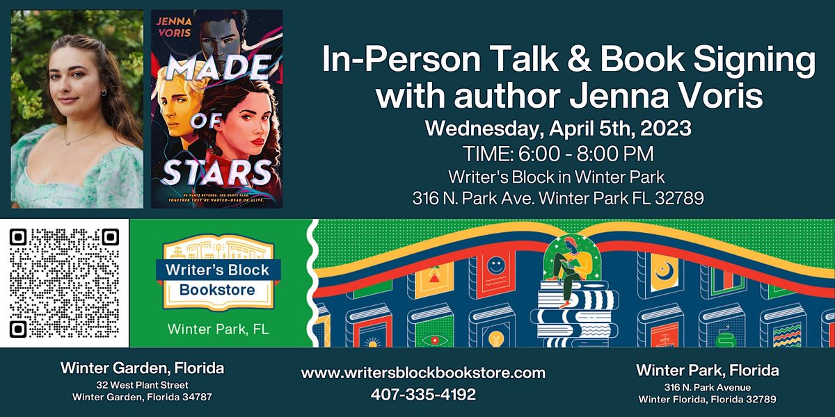 In-Person Book Signing Event with author Jenna Voris