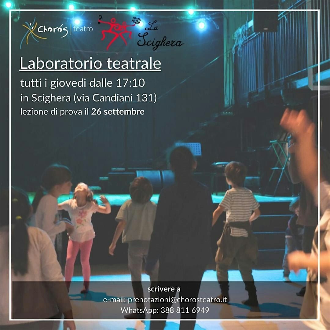 Lezione di prova gratuita LABORATORIO TEATRALE per bambini