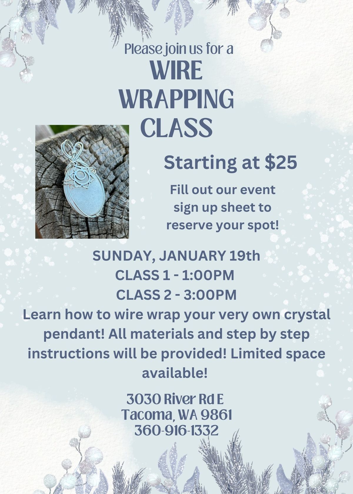 Wire Wrapping Class