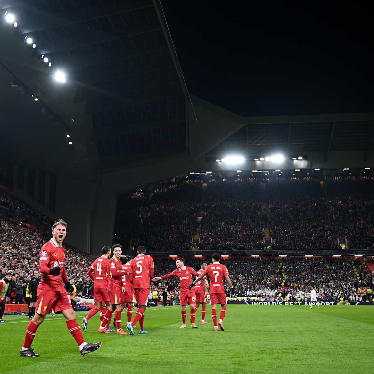 Liverpool FC vs Lille OSC at Anfield Stadium