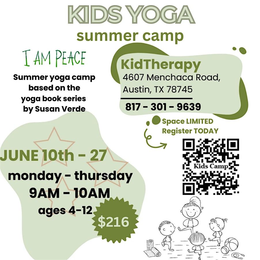 RSVP through SweatPals: Kid's Yoga Summer Camp | $216.00\/person