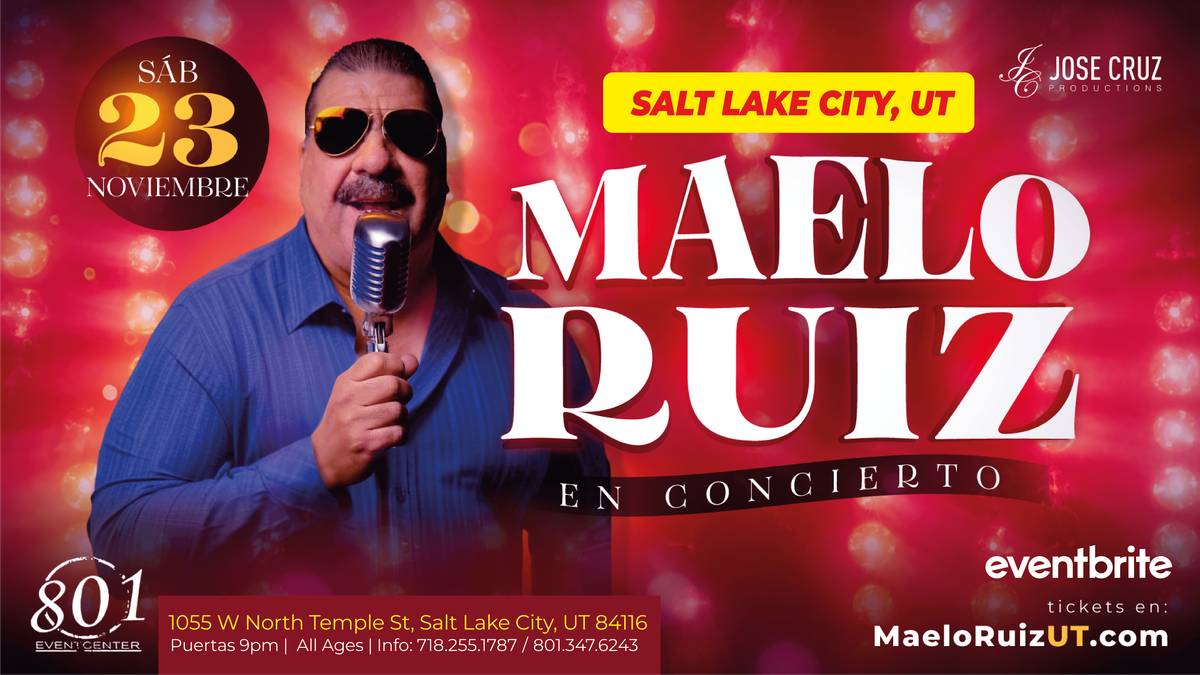 Concierto de salsa con Maelo Ruiz en SALT LAKE CITY, UT | Noviembre 23 2024