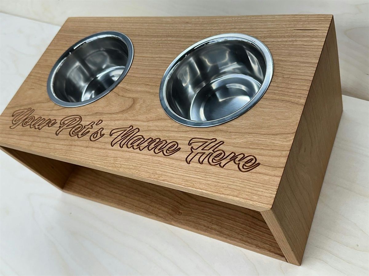 Personalized Raised Pet Bowl Stand (11\/23 , 11\/24)