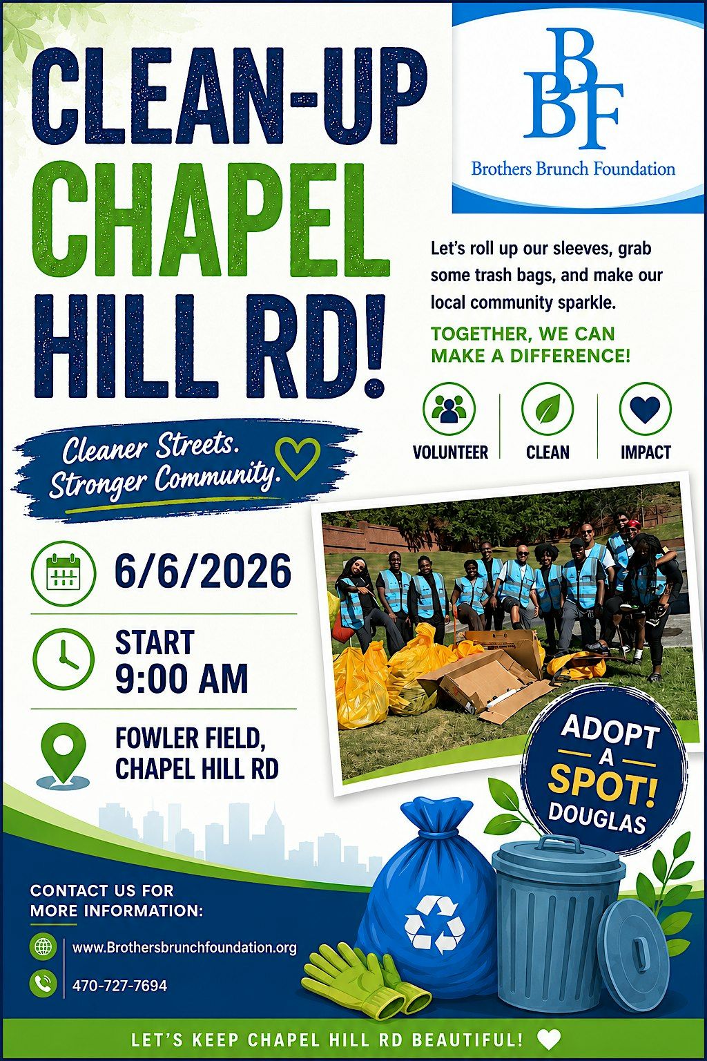 BBF Chapel Hill Rd Clean Up