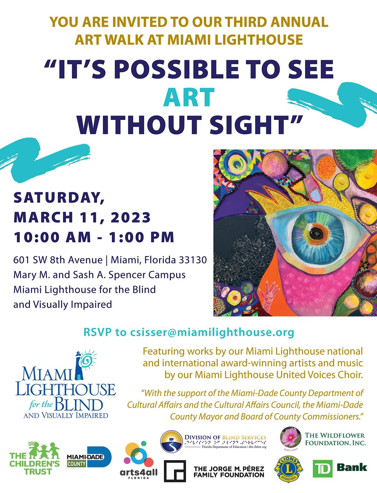 3rd Annual Art Walk at Miami Lighthouse, Miami Lighthouse For the Blind