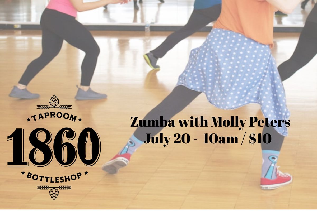 Zumba with Molly Peters at 1860 Taproom - you must reserve your spot below