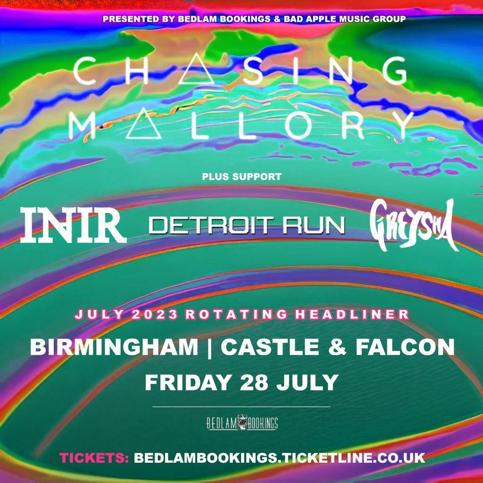 Chasing Mallory + InAir + Detroit Run + Greysha | Birmingham