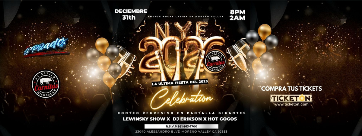 NYE 2026 CELEBRATION